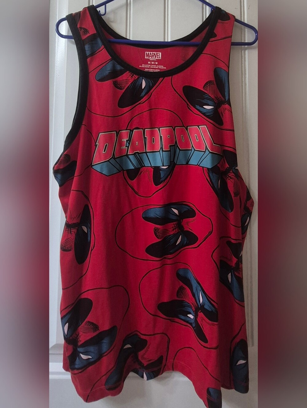 Officially Licensed Marvel Deadpool Men's Tank Top Size Medium